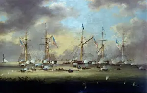 Cannons Prints: War of 1812, Naval Battle of Lake Borgne