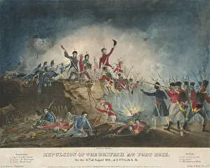 Armies Prints: War of 1812, Siege of Fort Erie, Aug