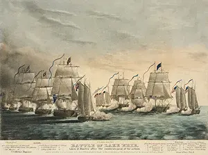 Smoke Prints: War of 1812.The Battle of Lake Erie, aka Battle of Put-in-Bay, Sept. 10, 1813