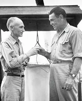 Ernie Prints: War correspondent Ernie Pyle, and ex-heavyweight champion Jack Dempsey