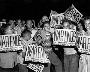 Tennessee Prints: WAR ENDS headlines on Knoxville Journal of Aug