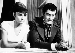 Ascot Prints: WAR AND PEACE, from left: Audrey Hepburn, Henry Fonda, 1956