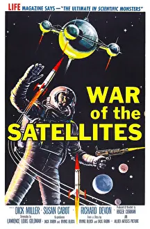 Rocket Ship Prints: THE WAR OF THE SATELLITES, US poster art, 1958