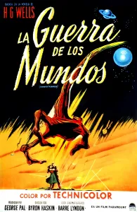 THE WAR OF THE WORLDS, (aka LA GUERRA DE LOS MUNDOS), Spanish poster art, from left: Ann Robinson, Gene Barry, 1953