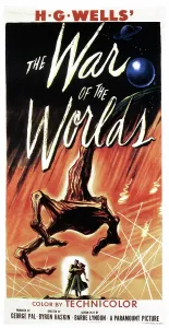 Alien Prints: THE WAR OF THE WORLDS, poster art, 1953