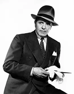 Warner Prints: Warner Baxter, in one of the ten Crime Doctor films he made between 1940-49
