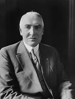 Harding Prints: Warren Harding, 29th President of the United States. Ca. 1921-23. (BSLOC_2015_15_4)