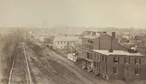 Cityscape Prints: Wartime Washington, DC. An April 1865 photograph shows Maine Ave