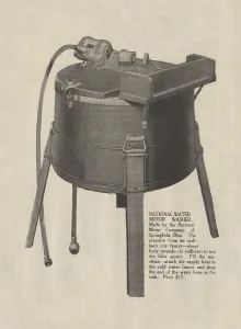 April Prints: Washing Machine. An early electric washing machine advertisment, 1916