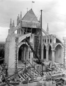 Constructing Prints: Washington Cathedral under construction. Washington, DC. 1925