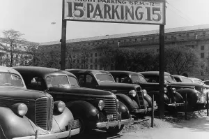 2010 17 Prints: A Washington D.C. parking lot on 14th Street charged 15 cents a hour in 1939