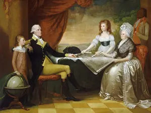 Savage Prints: The Washington Family, by Edward Savage, c.1789-96, American painting, oil on canvas
