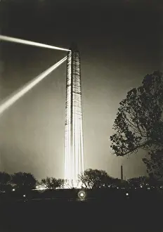 Lcgr1511 Prints: Washington Monument on armistice night, 1921