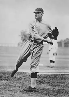 Pitcher Prints: Washington Senators pitcher Walter Johnson ca. 1910-15. (BSLOC_2015_17_33)