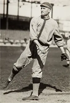 Pitcher Prints: Washington Senators pitcher Walter Johnson ca