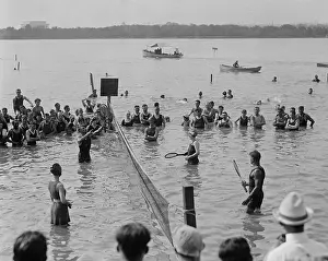 Tennis Prints: Water tennis match at the Tidal Basin in Washington