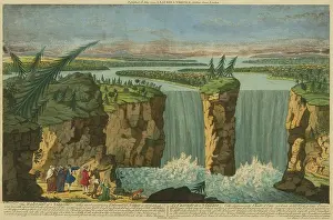1760s Prints: THE WATERFALL AT NIAGARA, 1794