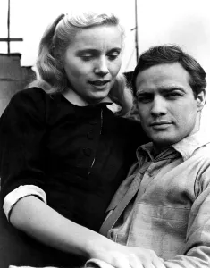 Sitting On Lap Prints: ON THE WATERFRONT, Eva Marie Saint, Marlon Brando, 1954