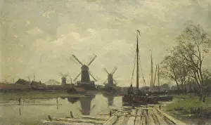 Spring Prints: Waterway near the Baarsjes, Amsterdam