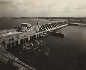 Navigation Prints: Watts Bar Dam on the Tennessee River was built in the early 1940s as part of the Tennessee Valley Authority public