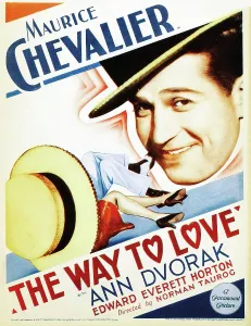 Chevalier Prints: THE WAY TO LOVE, Maurice Chevalier on window card, 1933