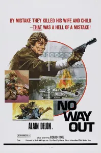 1973 Movies Prints: NO WAY OUT, (aka BIG GUNS - TONY ARZENTA), US poster, Alain Delon, 1973