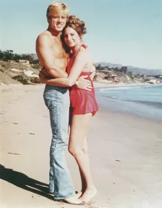 Swimsuit Prints: THE WAY WE WERE, from left: Robert Redford, Barbra Streisand, 1973