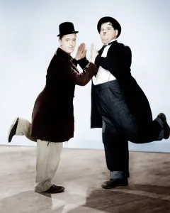 WAY OUT WEST, from left: Stan Laurel, Oliver Hardy, 1937