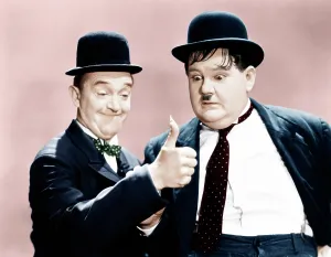 Magic Prints: WAY OUT WEST, from left: Stan Laurel, Oliver Hardy, [aka Laurel and Hardy], 1937
