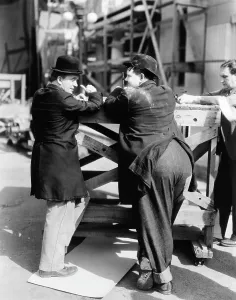On Location Prints: WAY OUT WEST, from left, Stan Laurel