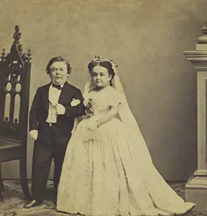 Wealthy Prints: Wedding photo of Lavinia Warren and Charles Sherwood Stratton
