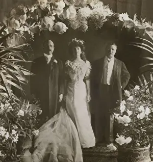 Nicholas Prints: Wedding portrait of Alice Roosevelt-Longworth and Nicholas Longworth