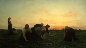 Spring Prints: THE WEEDERS, by Jules Breton, 1874
