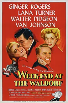 Johnson Prints: WEEKEND AT THE WALDORF, Ginger Rogers