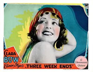 1928 Movies Prints: THREE WEEKENDS, lobbycard, Clara Bow, 1928