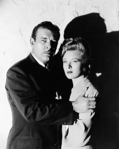 Dramatic Lighting Prints: WEIRD WOMAN, from left, Lon Chaney, Jr. Evelyn Ankers, 1944