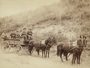 Guards Prints: A Wells Fargo Express Wagon and Guards carry $250, 000 gold bullion in South Dakota, 1890
