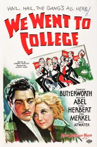 Illustration Prints: WE WENT TO COLLEGE, US poster art, from left: Walter Abel, Una Merkel, 1936