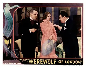 Valerie Prints: WEREWOLF OF LONDON, from left, Henry Hull, Valerie Hobson, Warner Oland, 1935