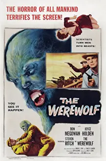 Fangs Prints: THE WEREWOLF, US poster art, 1956
