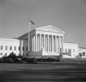 Automobiles Prints: West face of the Supreme Court Building