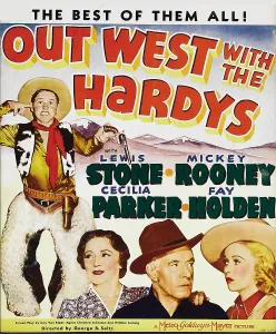 Mountains Prints: OUT WEST WITH THE HARDYS, top left: Mickey Rooney