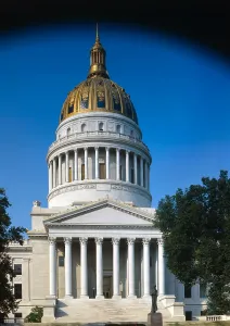 West Virginia Prints: West Virginia Capitol, 1800 Washington Street, Charleston, WV, photo 1981