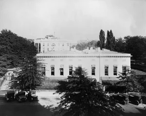 West Wing Prints: West Wing of the White House was built as a temporary office building in the first year of the Theodore Roosevelt