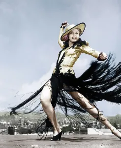 Legs Apart Prints: GO WEST YOUNG LADY, Ann Miller rehearses dance routine on set
