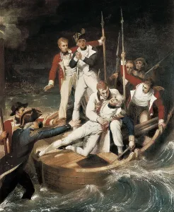 Fine Art Prints: WESTALL, Richard (1765-1836). Nelson wounded at Tenerife