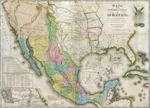 Indian Territory Prints: Western North America during the Mexican-American War (1846-48) which resulted in US annexation of over 500