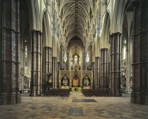 Englishwoman Prints: Westminster Abbey. UNITED KINGDOM