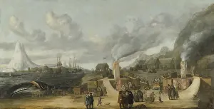 Ships Prints: Whale-oil Refinery near Village of Smerenburg