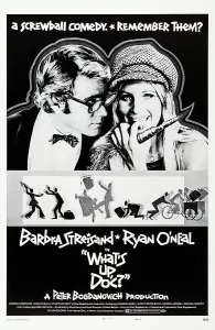Bow Tie Prints: WHAT'S UP DOC?, US poster art, from left: Ryan O'Neal, Barbra Streisand, 1972